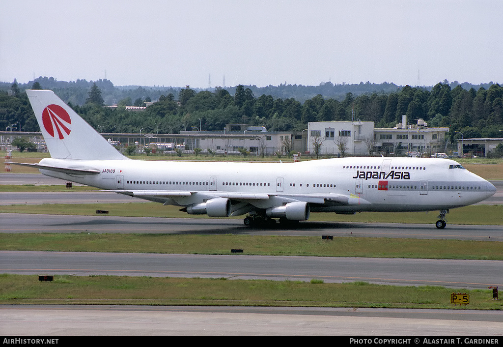 Aircraft Photo of JA8189 | Boeing 747-346 | Japan Asia Airways - JAA | AirHistory.net #49337