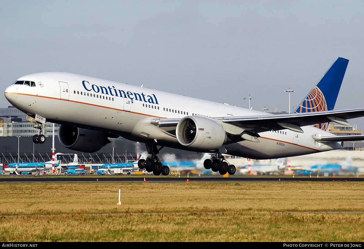 Aircraft Photo of N78009 | Boeing 777-224/ER | Continental Airlines | AirHistory.net #49354