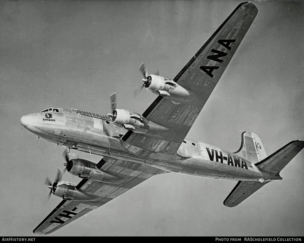 Aircraft Photo of VH-ANA | Douglas DC-4-1009 | Australian National Airways - ANA | AirHistory.net #49407