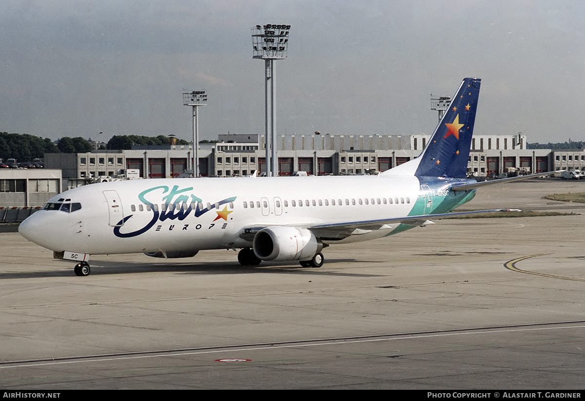 Aircraft Photo of F-GRSC | Boeing 737-497 | STAR Europe | AirHistory.net #49415