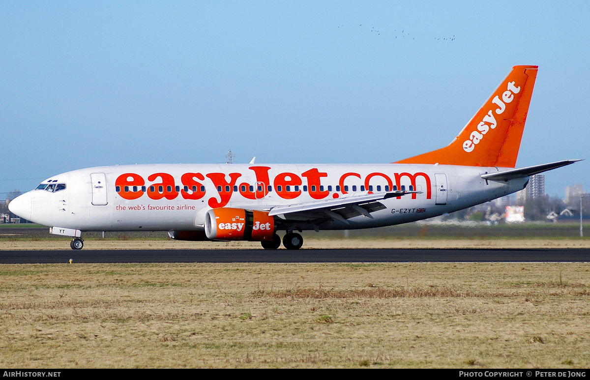 Aircraft Photo of G-EZYT | Boeing 737-3Q8 | EasyJet | AirHistory.net #49436