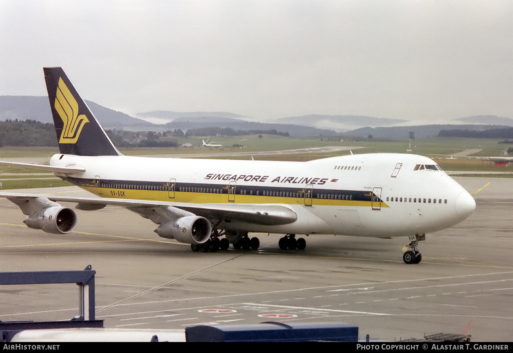 Aircraft Photo of 9V-SQK | Boeing 747-212B | Singapore Airlines | AirHistory.net #49454