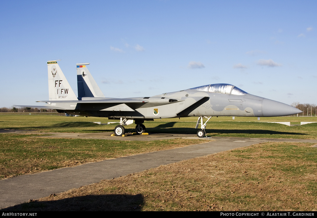 Aircraft Photo of 74-0117 / AF74-117 | McDonnell Douglas F-15A Eagle | USA - Air Force | AirHistory.net #49479