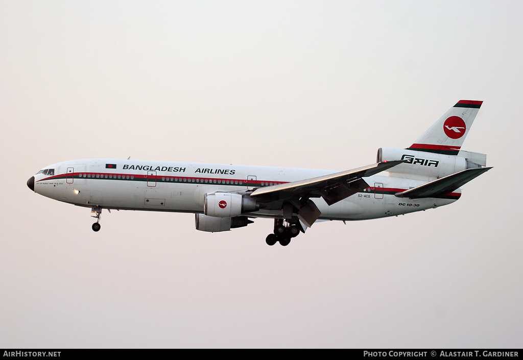 Aircraft Photo of S2-ACQ | McDonnell Douglas DC-10-30 | Biman Bangladesh Airlines | AirHistory.net #49495