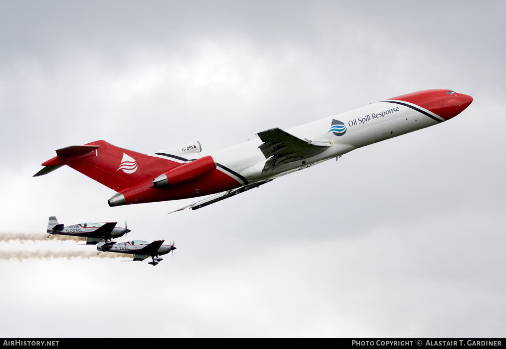 Aircraft Photo of G-OSRB | Boeing 727-2S2F/Adv(RE) Super 27 | Oil Spill Response | AirHistory.net #49700