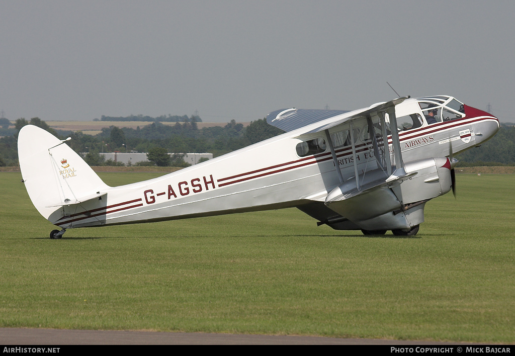 Aircraft Photo of G-AGSH | De Havilland D.H. 89A Dragon Rapide | BEA - British European Airways | AirHistory.net #49730