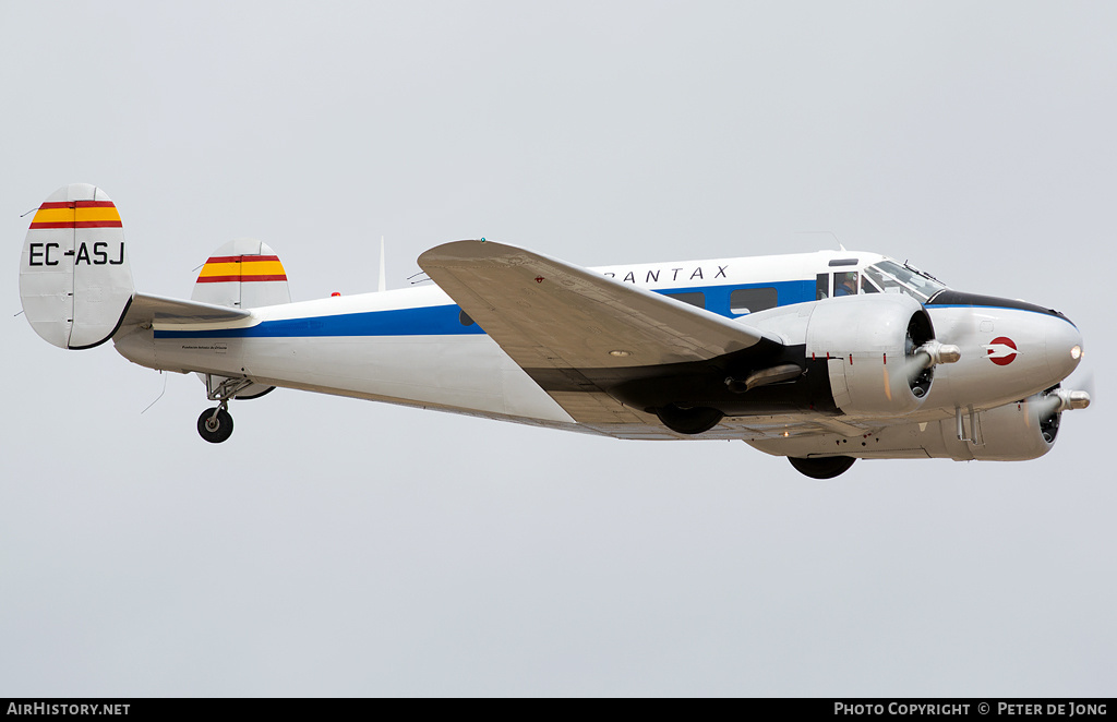 Aircraft Photo of EC-ASJ | Beech C-45H Expeditor | Fundación Infante de Orleans | Spantax | AirHistory.net #49749