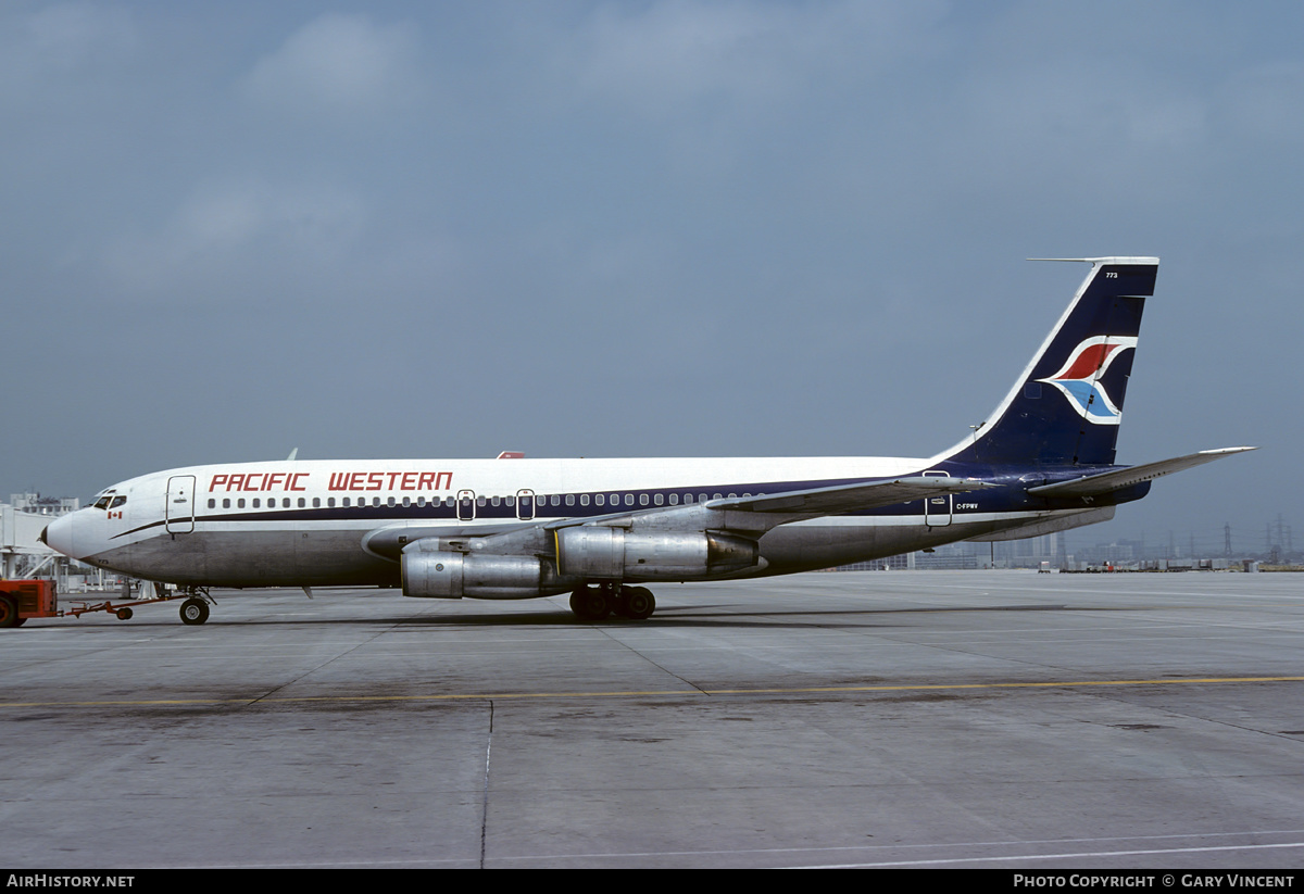 Aircraft Photo of C-FPWV | Boeing 707-138(B) | Pacific Western Airlines | AirHistory.net #49810