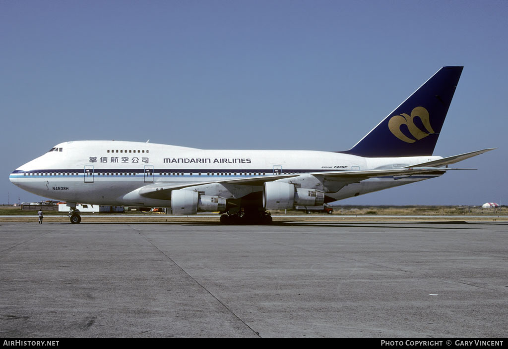 Aircraft Photo of N4508H | Boeing 747SP-09 | Mandarin Airlines | AirHistory.net #49821