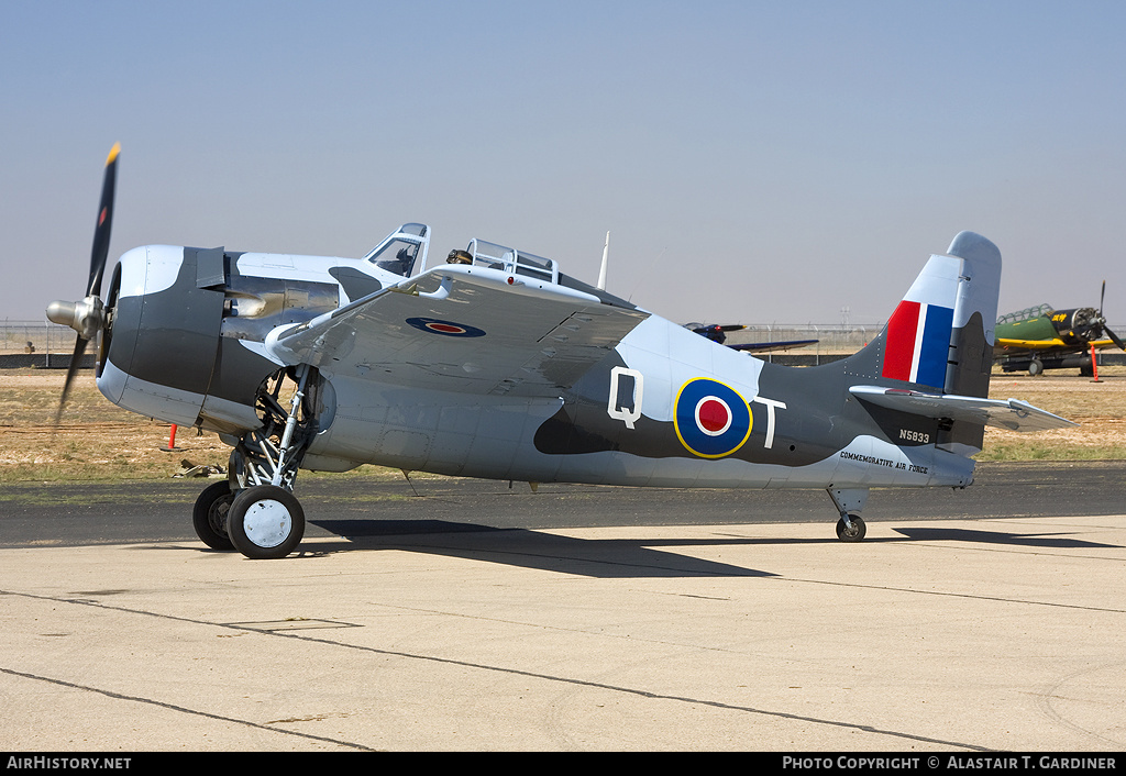 Aircraft Photo of N5833 | Grumman FM-2 Wildcat | Commemorative Air Force | UK - Navy | AirHistory.net #49872