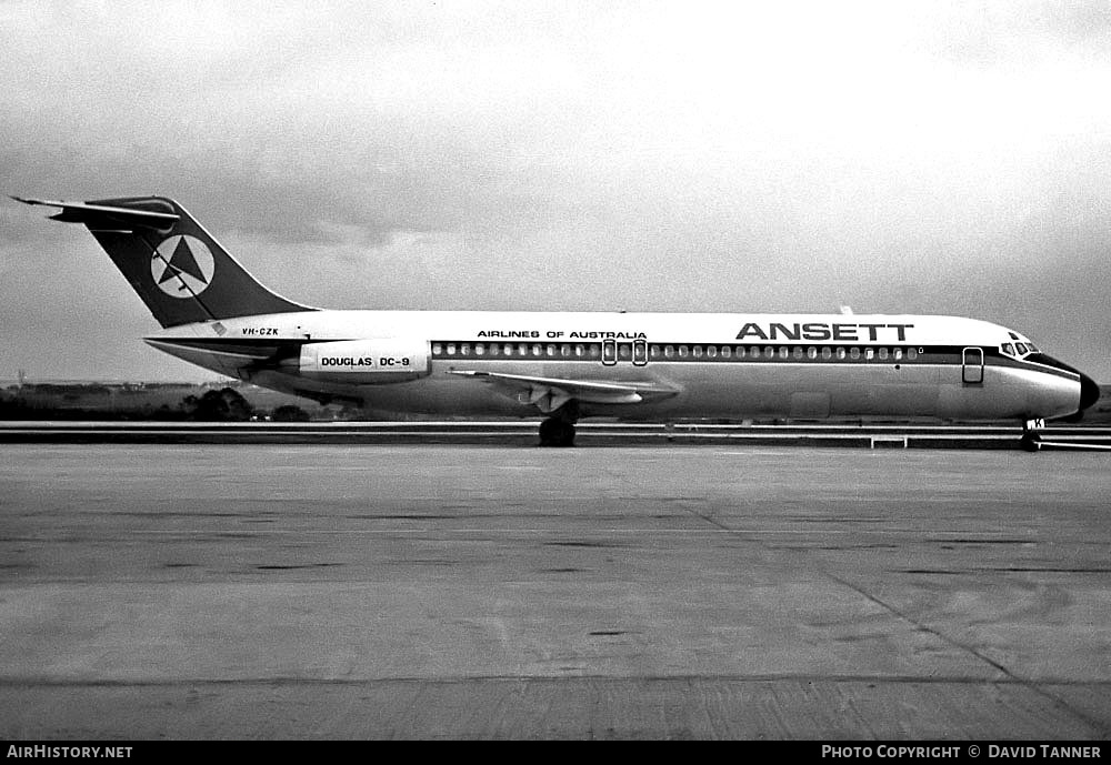 Aircraft Photo of VH-CZK | McDonnell Douglas DC-9-31 | Ansett Airlines of Australia | AirHistory.net #49873