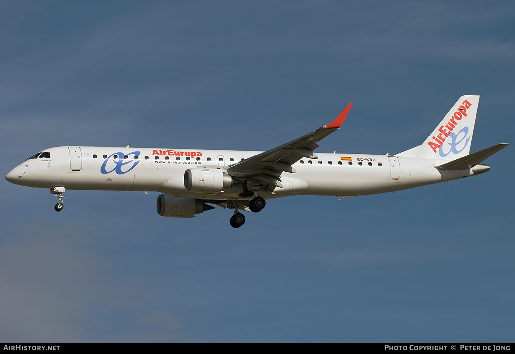 Aircraft Photo of EC-KRJ | Embraer 195LR (ERJ-190-200LR) | Air Europa | AirHistory.net #49885