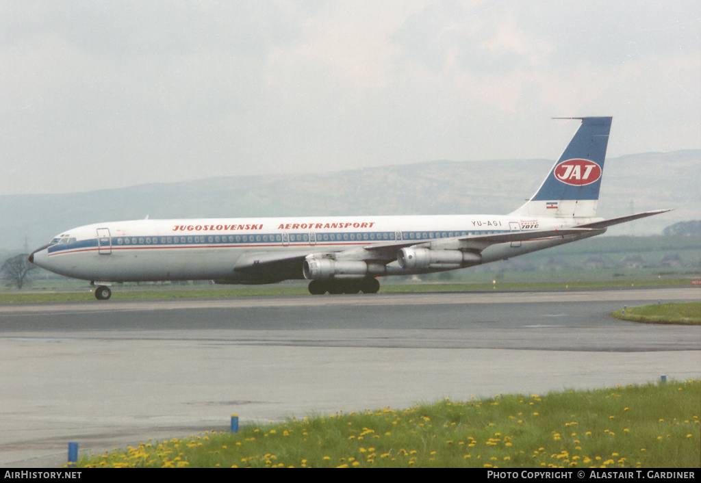 Aircraft Photo of YU-AGI | Boeing 707-351C | JAT Yugoslav Airlines - Jugoslovenski Aerotransport | AirHistory.net #49908