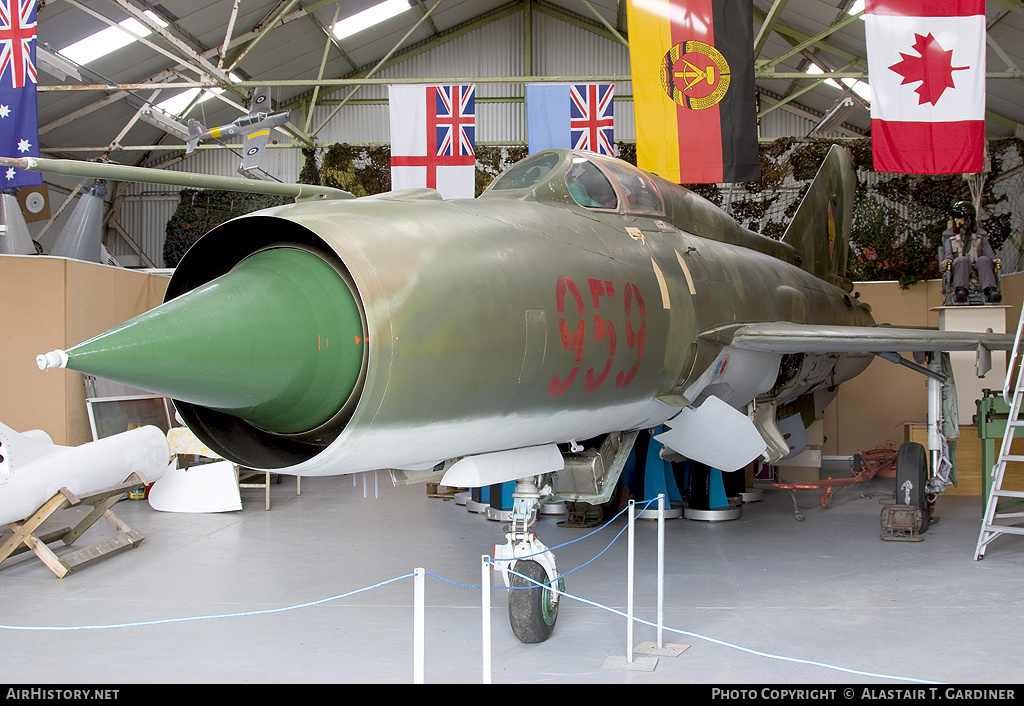 Aircraft Photo of 959 | Mikoyan-Gurevich MiG-21SPS-K | East Germany - Air Force | AirHistory.net #49914