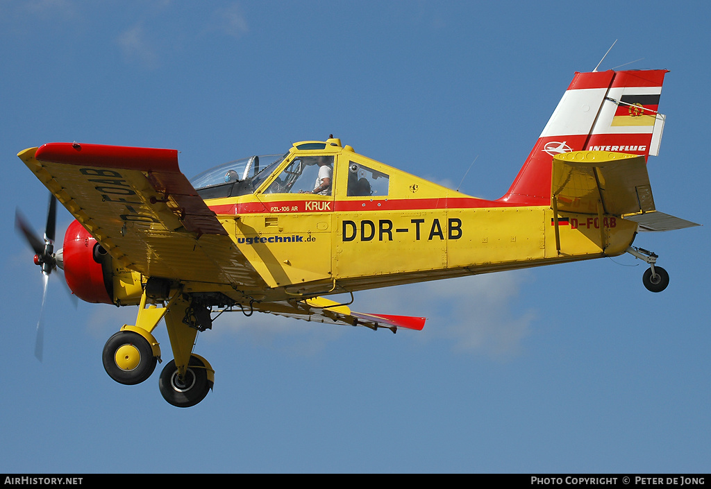Aircraft Photo of D-FOAB / DDR-TAB | PZL-Okecie PZL-106AR/2M Kruk | Gehling Flugtechnik | Interflug | AirHistory.net #49938