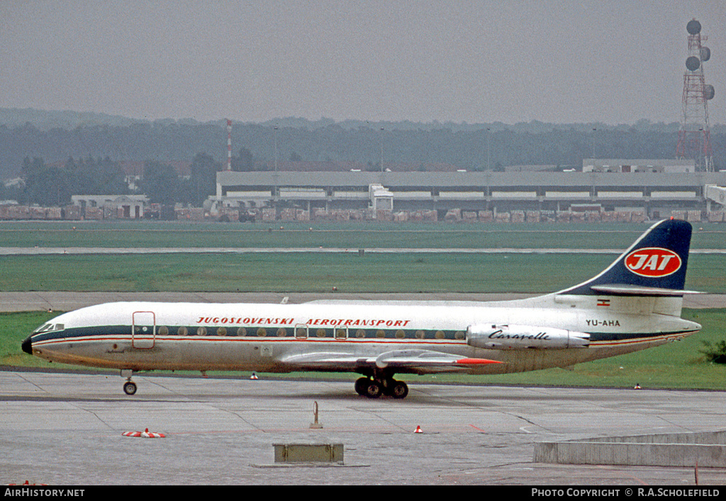 Aircraft Photo of YU-AHA | Sud SE-210 Caravelle VI-N | JAT Yugoslav Airlines - Jugoslovenski Aerotransport | AirHistory.net #49942