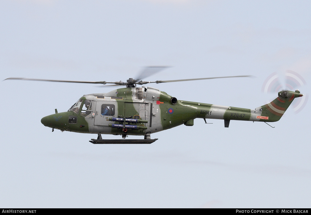 Aircraft Photo of XZ647 | Westland WG-13 Lynx AH7 | UK - Army | AirHistory.net #49947