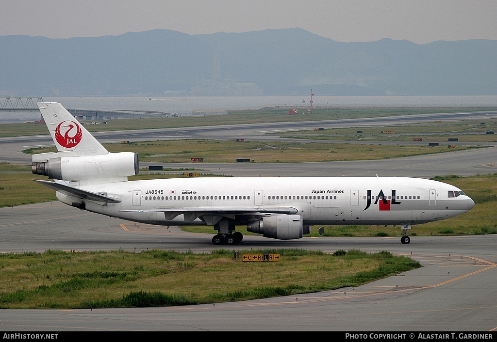 Aircraft Photo of JA8545 | McDonnell Douglas DC-10-40I | Japan Airlines - JAL | AirHistory.net #49974