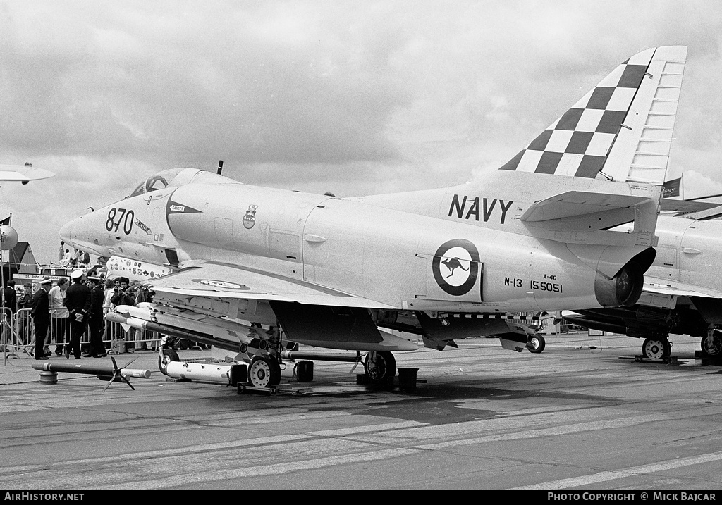 Aircraft Photo of N13-155051 | McDonnell Douglas A-4G Skyhawk | Australia - Navy | AirHistory.net #49986