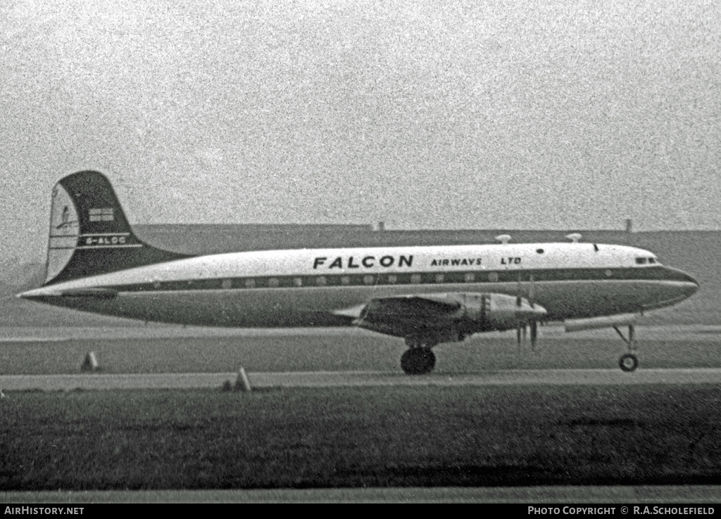 Aircraft Photo of G-ALDC | Handley Page HP-81 Hermes 4 | Falcon Airways - FAL | AirHistory.net #50005