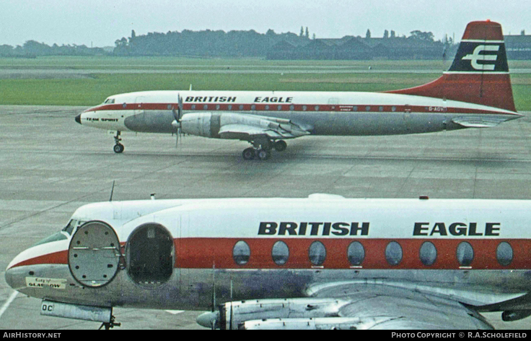 Aircraft Photo of G-AOVM | Bristol 175 Britannia 312 | British Eagle International Airlines | AirHistory.net #50007
