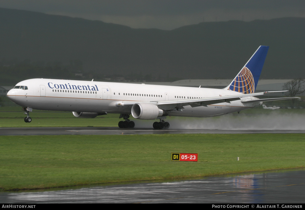 Aircraft Photo of N76055 | Boeing 767-424/ER | Continental Airlines | AirHistory.net #50036