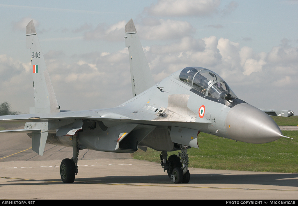 Aircraft Photo of SB042 | Sukhoi Su-30MKI | India - Air Force | AirHistory.net #50106