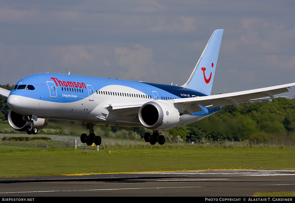 Aircraft Photo of G-TUIA | Boeing 787-8 Dreamliner | Thomson Airways | AirHistory.net #50111