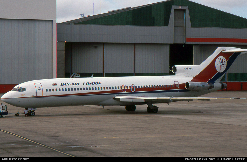 Aircraft Photo of G-BPNS | Boeing 727-277/Adv | Dan-Air London | AirHistory.net #50115