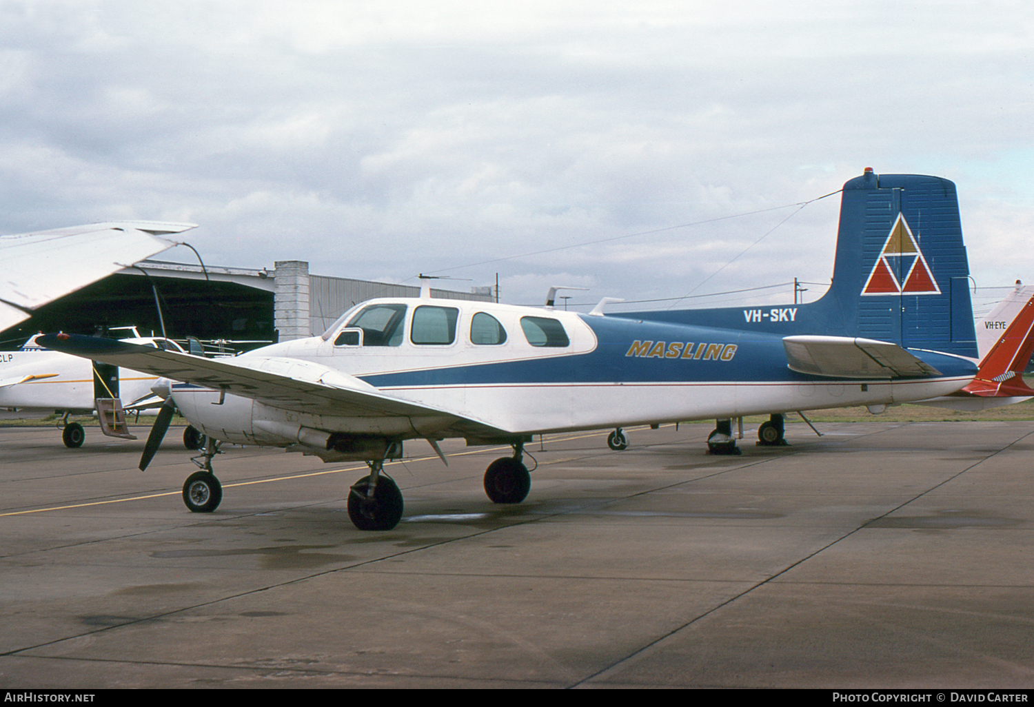 Aircraft Photo of VH-SKY | Beech D50A Twin Bonanza | Masling Airlines | AirHistory.net #50143