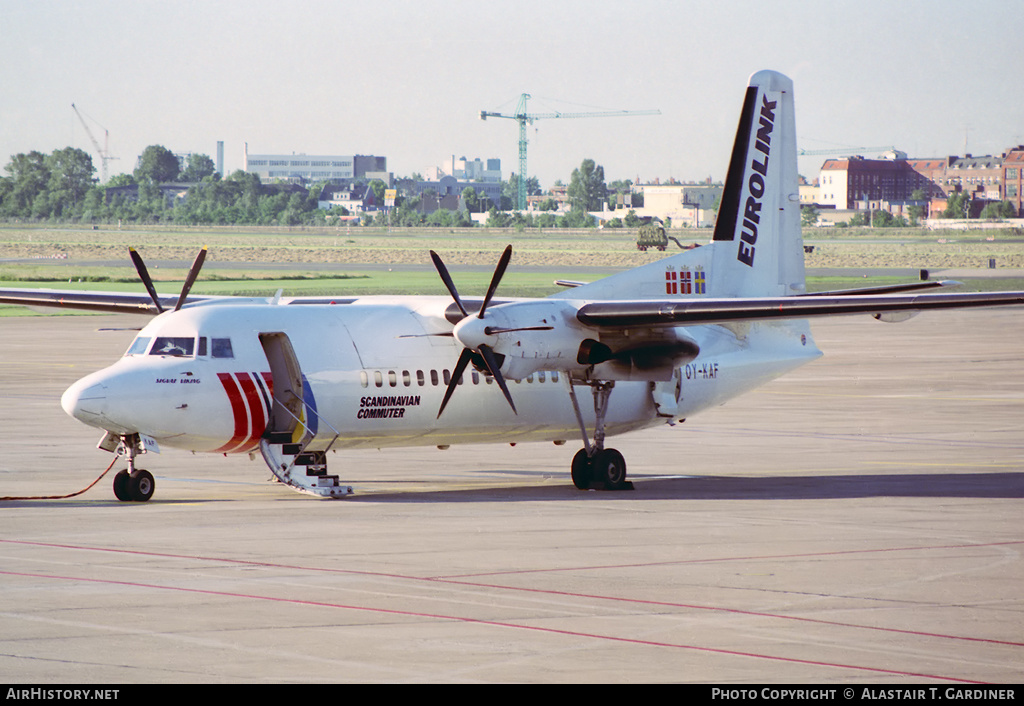 Aircraft Photo of OY-KAF | Fokker 50 | Scandinavian Commuter - Eurolink | AirHistory.net #50162