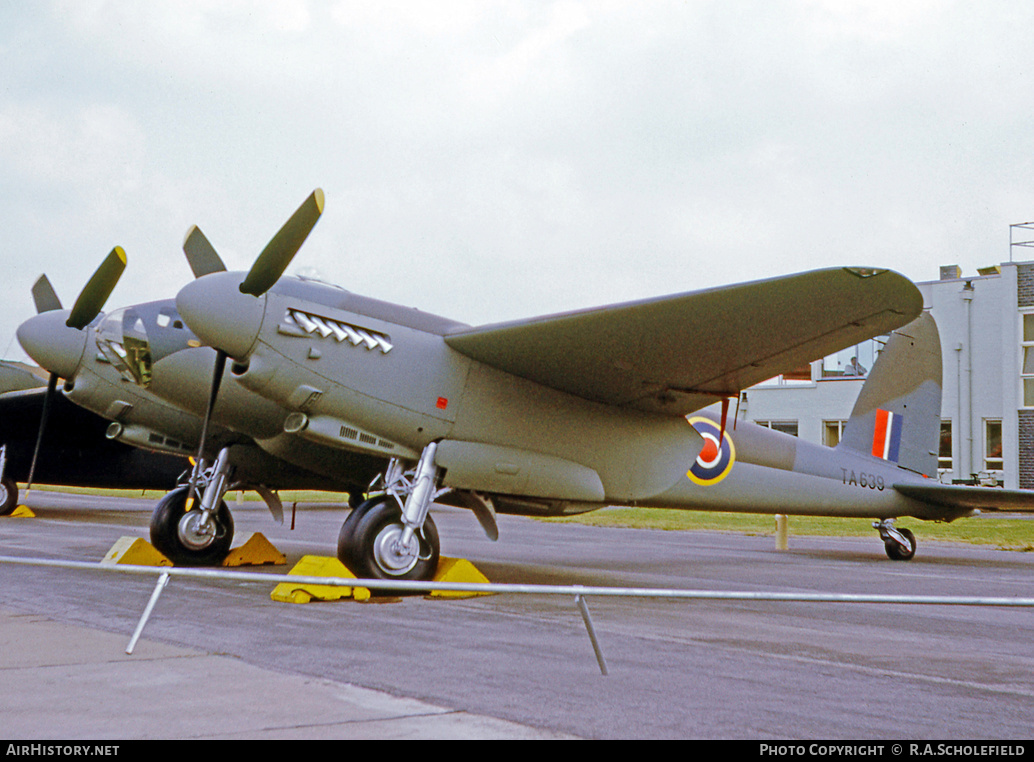 Aircraft Photo of TA639 | De Havilland D.H. 98 Mosquito TT35 | UK - Air Force | AirHistory.net #50187