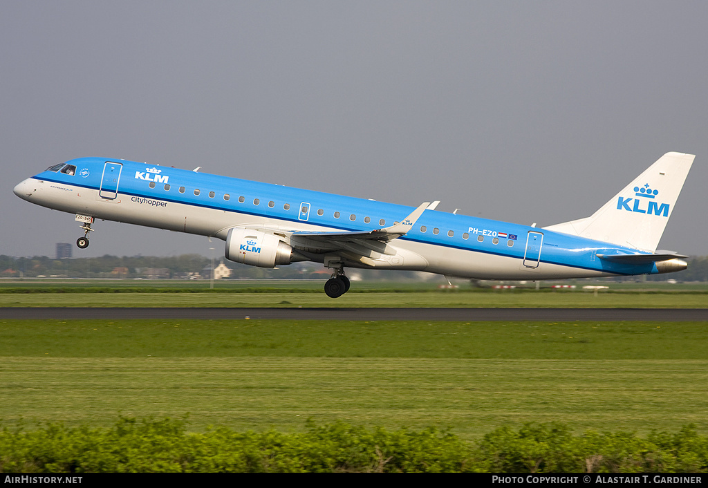 Aircraft Photo of PH-EZO | Embraer 190STD (ERJ-190-100STD) | KLM Cityhopper | AirHistory.net #50220