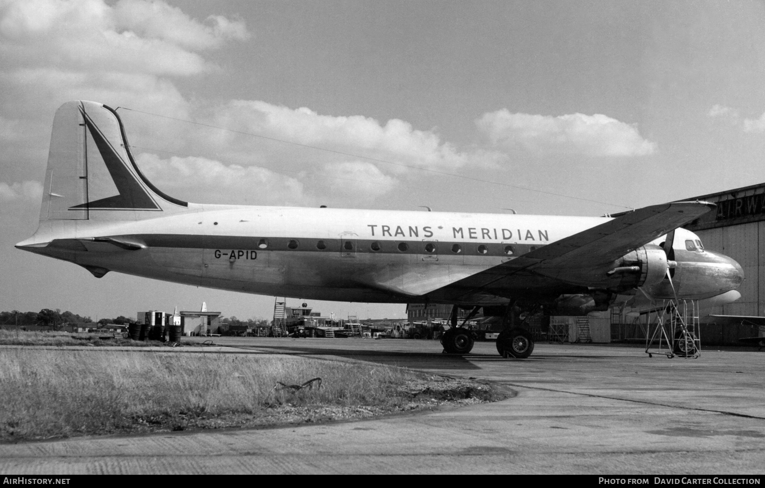 Aircraft Photo of G-APID | Douglas C-54A Skymaster | Trans Meridian London | AirHistory.net #50257