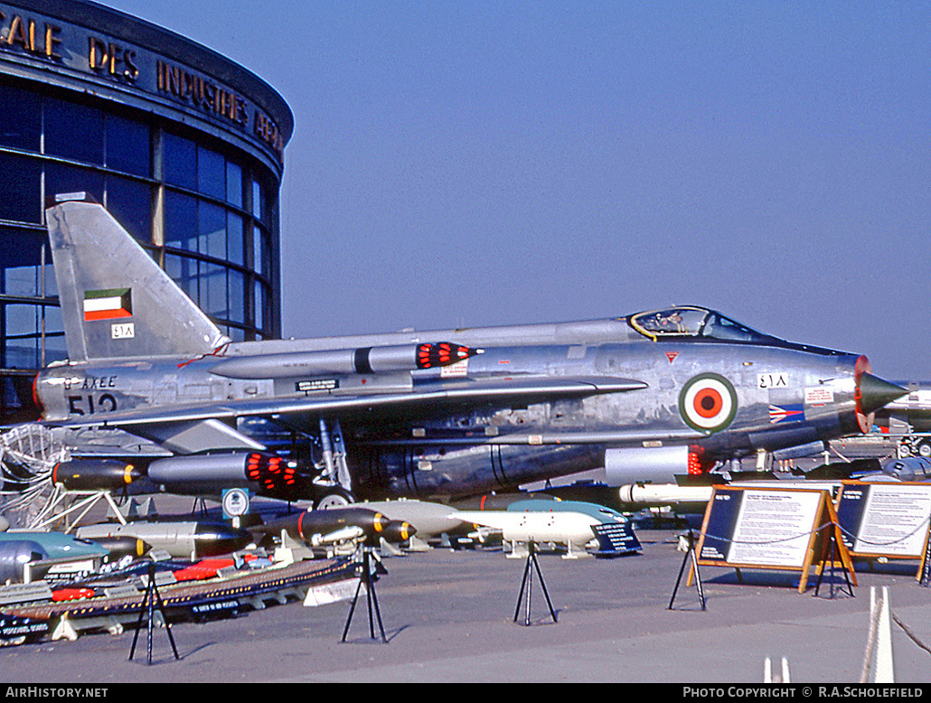 Aircraft Photo of G-AXEE / 418 | English Electric Lightning F53 | Kuwait - Air Force | AirHistory.net #50300