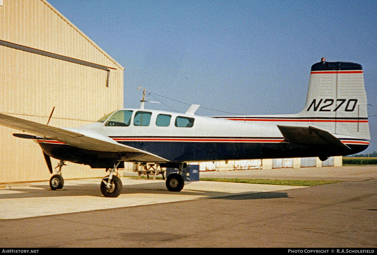 Aircraft Photo of N270 | Beech D50E Twin Bonanza | AirHistory.net #50321