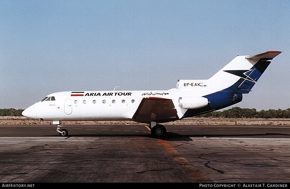 Aircraft Photo of EP-EAK | Yakovlev Yak-40K | Aria Air Tour | AirHistory.net #50334