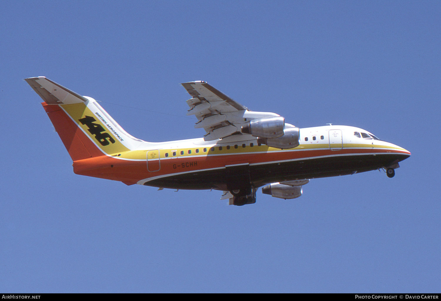 Aircraft Photo of G-SCHH | British Aerospace BAe-146-100 | British Aerospace | AirHistory.net #50335
