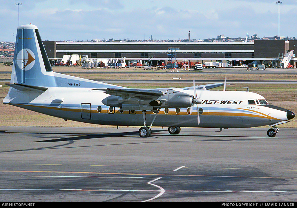 Aircraft Photo of VH-EWG | Fokker F27-100 Friendship | East-West Airlines | AirHistory.net #50391