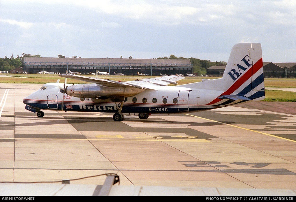Aircraft Photo of G-ASVO | Handley Page HPR-7 Herald 214 | British Air Ferries - BAF | AirHistory.net #50395