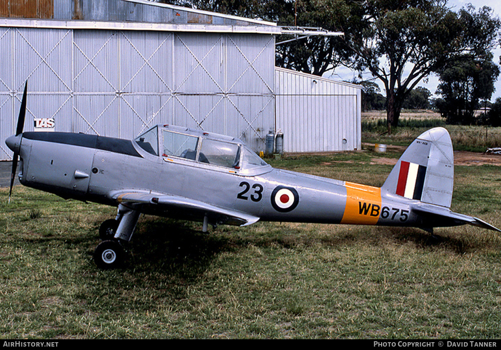 Aircraft Photo of VH-AKB / WB675 | De Havilland DHC-1 Chipmunk T10 | UK - Air Force | AirHistory.net #50404