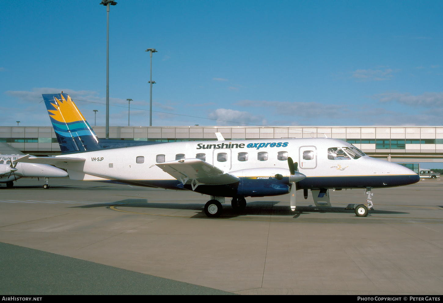 Aircraft Photo of VH-SJP | Embraer EMB-110P1 Bandeirante | Sunshine Express Airlines | AirHistory.net #50425
