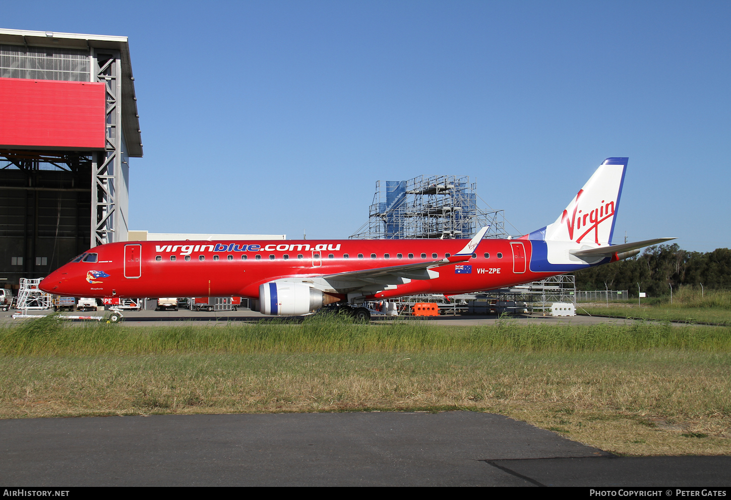 Aircraft Photo of VH-ZPE | Embraer 190AR (ERJ-190-100IGW) | Virgin Blue Airlines | AirHistory.net #50453
