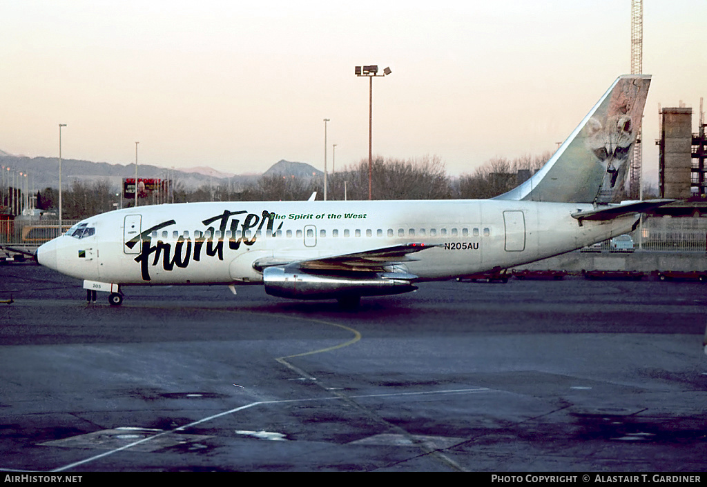 Aircraft Photo of N205AU | Boeing 737-201 | Frontier Airlines | AirHistory.net #50461