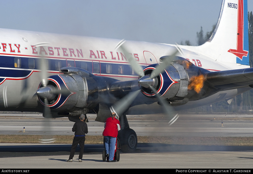 Aircraft Photo of N836D | Douglas DC-7B | Eastern Air Lines | AirHistory.net #50475