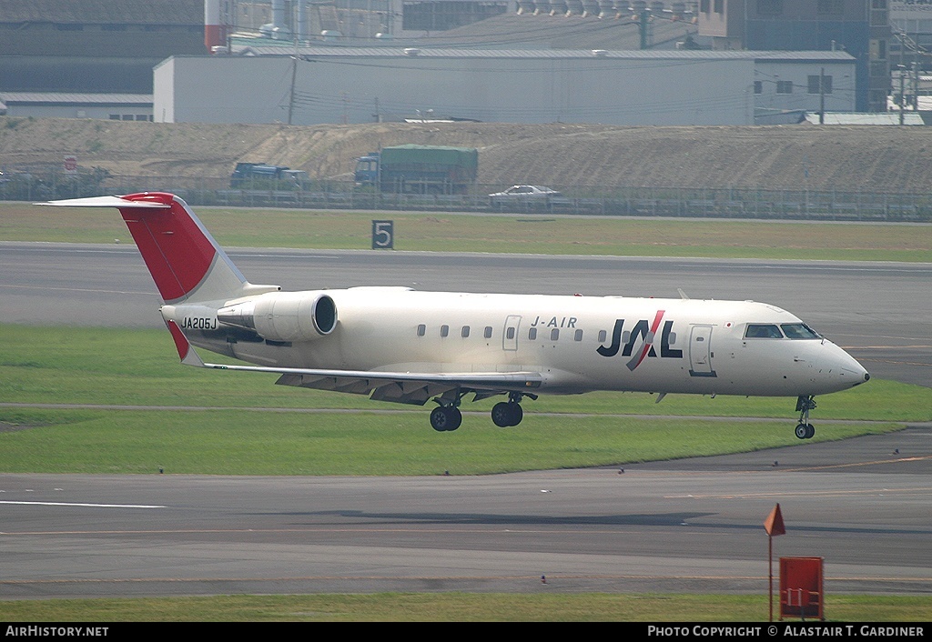 Aircraft Photo of JA205J | Bombardier CRJ-200ER (CL-600-2B19) | Japan Airlines - JAL | AirHistory.net #50477