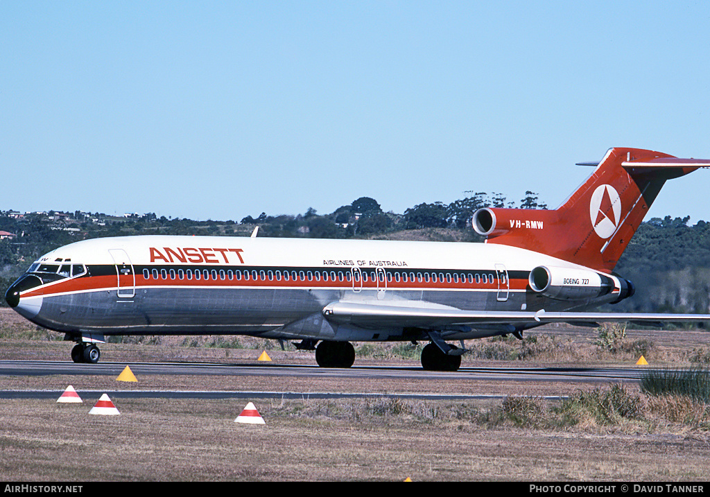 Aircraft Photo of VH-RMW | Boeing 727-277/Adv | Ansett Airlines of Australia | AirHistory.net #50515