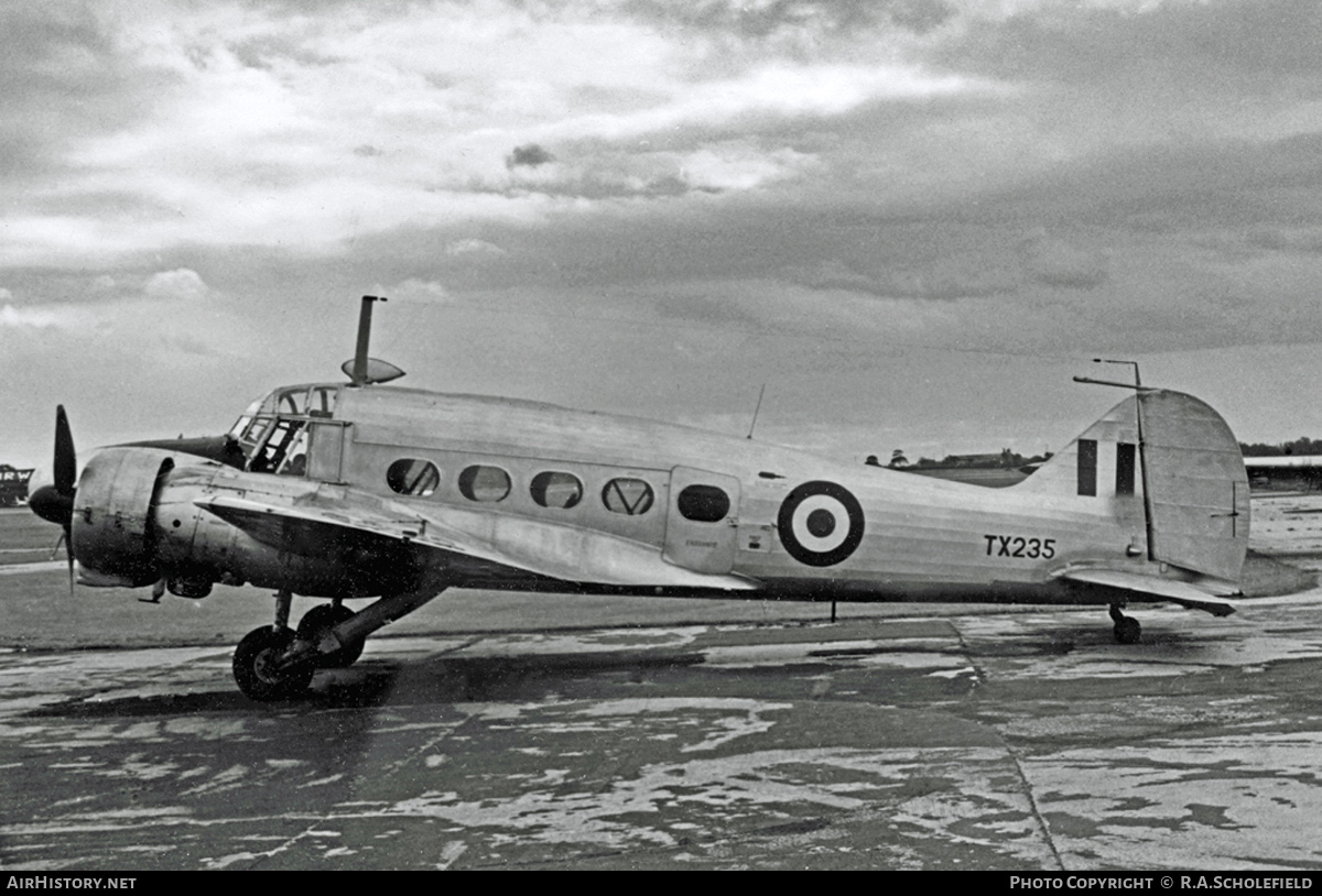 Aircraft Photo of TX235 | Avro 652A Anson C19 | UK - Air Force | AirHistory.net #50521