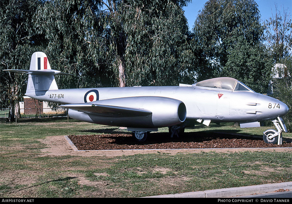 Aircraft Photo of A77-874 | Gloster Meteor F8 | Australia - Air Force | AirHistory.net #50525