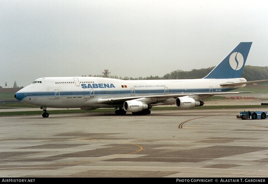 Aircraft Photo of OO-SGD | Boeing 747-329M | Sabena | AirHistory.net #50570